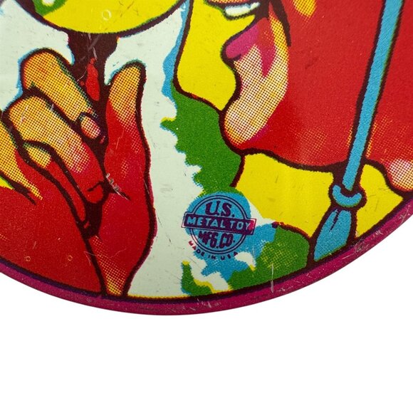 Lot of 8 Tin Litho New Years Party Toy Noisemakers US Metal Mfg Co Vintage 1950s - Picture 8 of 11